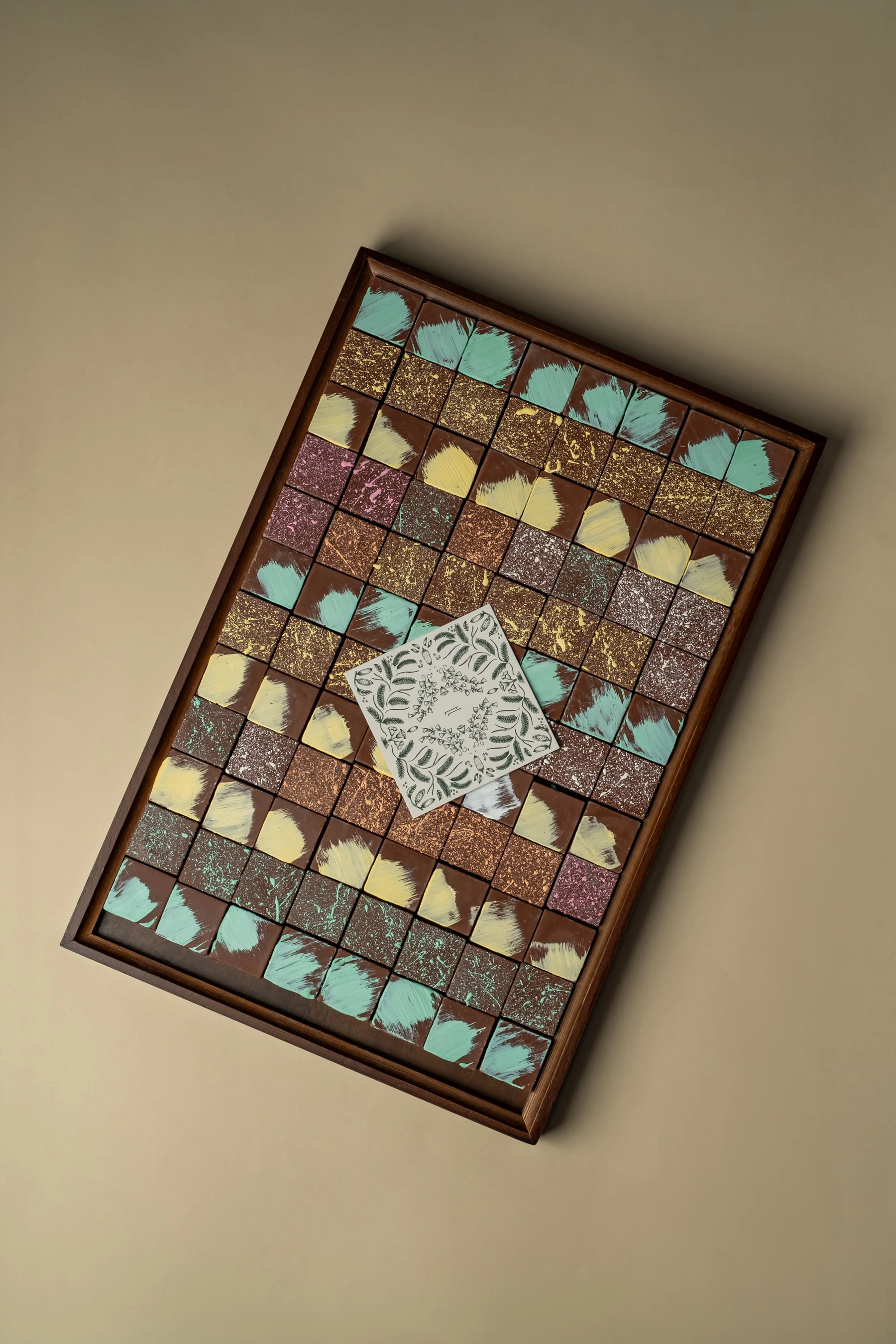 The Grand Wooden Tray - 96 Pieces